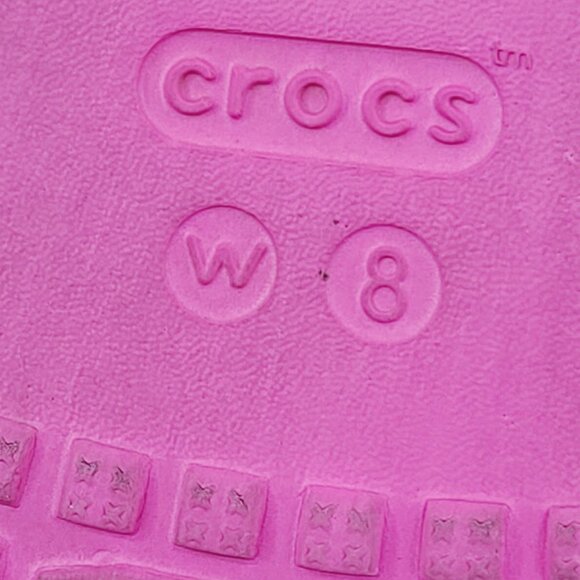 Crocs Women's Pink Kadee Li Triple Strap Slip-On Slide Sandal Size 8 - Picture 6 of 7